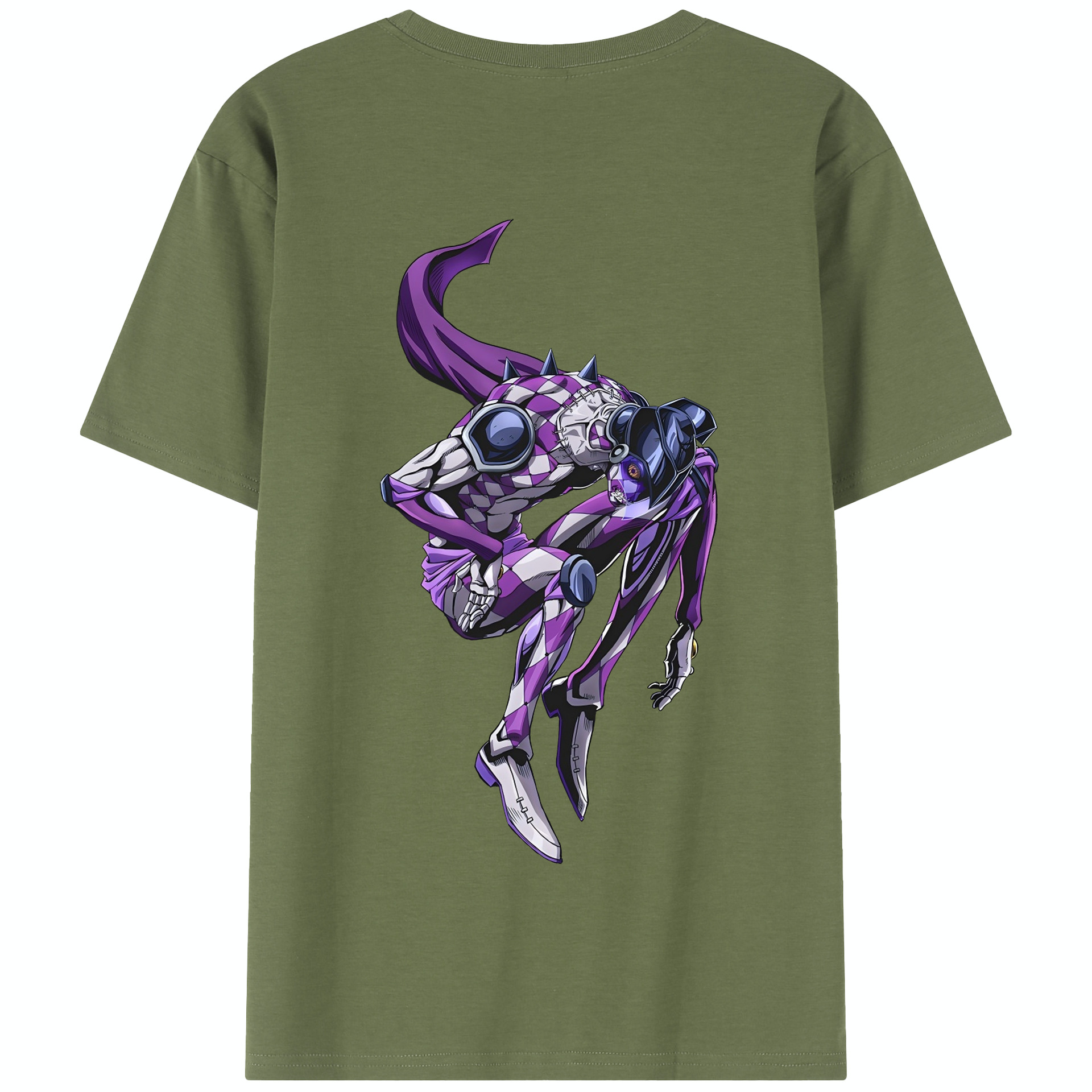 （画像用） ジョジョの奇妙な冒険 パンナコッタ?フー JoJo's Bizarre Adventure Pannacotta Fugo 綿100％半袖Tシャツ（背面プリント）